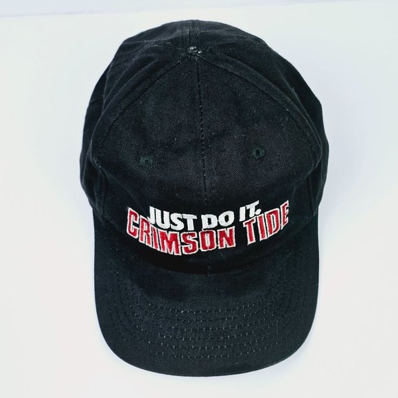 Vintage Nike Just Do It Crimson Tide Black Snapback Cap - Picture 2 of 6